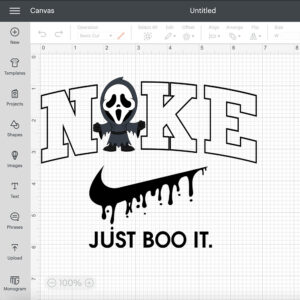 Nike Just Boo It x Baby Ghostface SVG Horror Character SVG 2