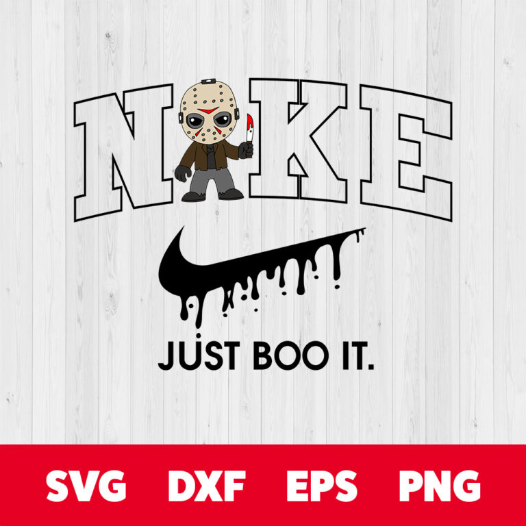 Nike Just Boo It x Baby Jason SVG Horror Character SVG 1