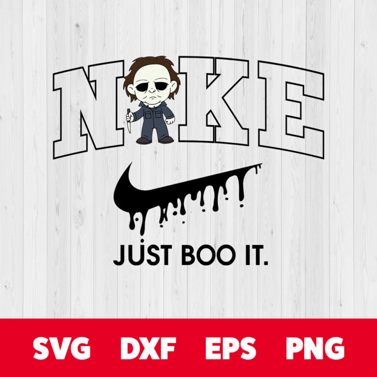Nike Just Boo It x Baby Michael Myers SVG Horror Character SVG 1