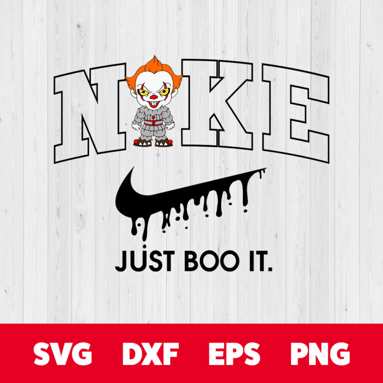 Nike Just Boo It x Baby Pennywise SVG Horror Character SVG 1