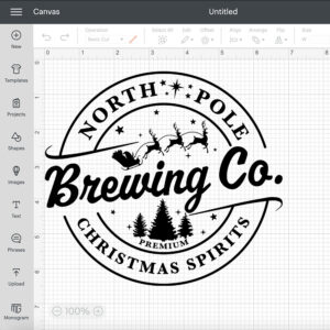North Pole Brewing Co SVG Santa Sleigh Rides Design SVG Cut Files 2