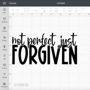 Not Perfect Just Forgiven SVG Quote To Remind Us Of The Christian Essence 2