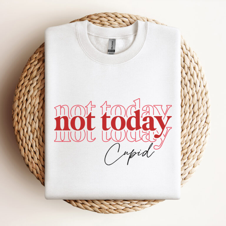 Not Today Cupid SVG Funny Valentines Day T shirt Design SVG Cut Files Cricut 3
