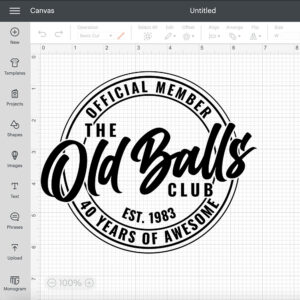 Official Member The Old Balls Club SVG 40 Years of Awesome T shirt Design PNG 2