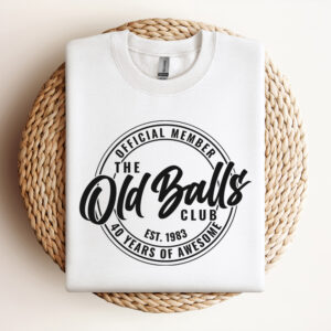 Official Member The Old Balls Club SVG 40 Years of Awesome T shirt Design PNG 3
