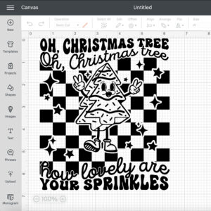 Oh Christmas Tree How Lovely Are Your Sprinkles SVG Funny T shirt Design SVG 2