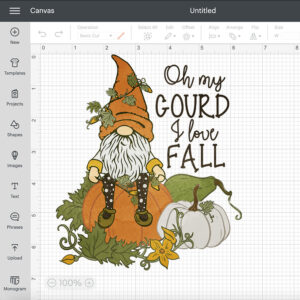 Oh My Gourd I Love Fall PNG Pumpkin Gnome PNG 2