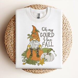 Oh My Gourd I Love Fall PNG Pumpkin Gnome PNG 3