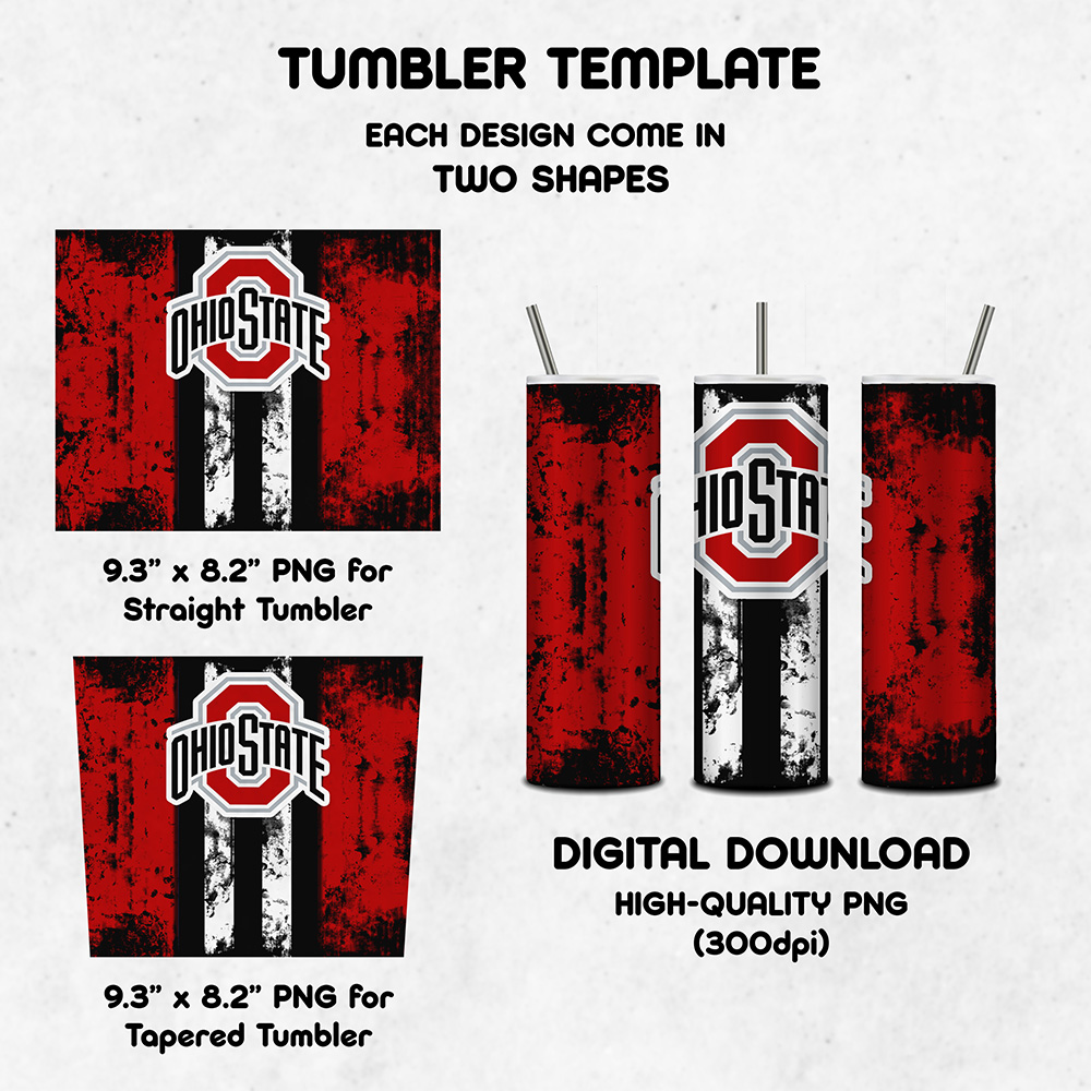 Ohio State 20oz Football Tumbler.