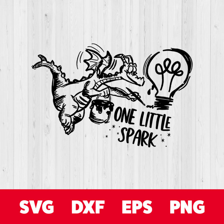 One Little Spark SVG Cute Figment SVG Disney Vacation SVG 1