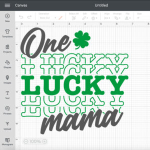 One Lucky Mama SVG St Patricks Day T shirt Design SVG Cut Files Cricut Sublimation 2