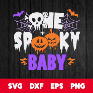 One Spooky Baby SVG Hocus Pocus Halloween SVG Cricut cut files 1