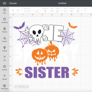 One Spooky Sisters SVG One Spooky Family SVG 2