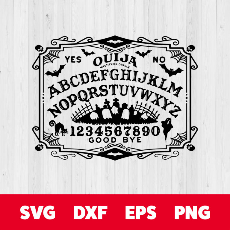 Ouija SVG Halloween SVG files for Cricut Spooky Season SVG Goth Witchy SVG 1