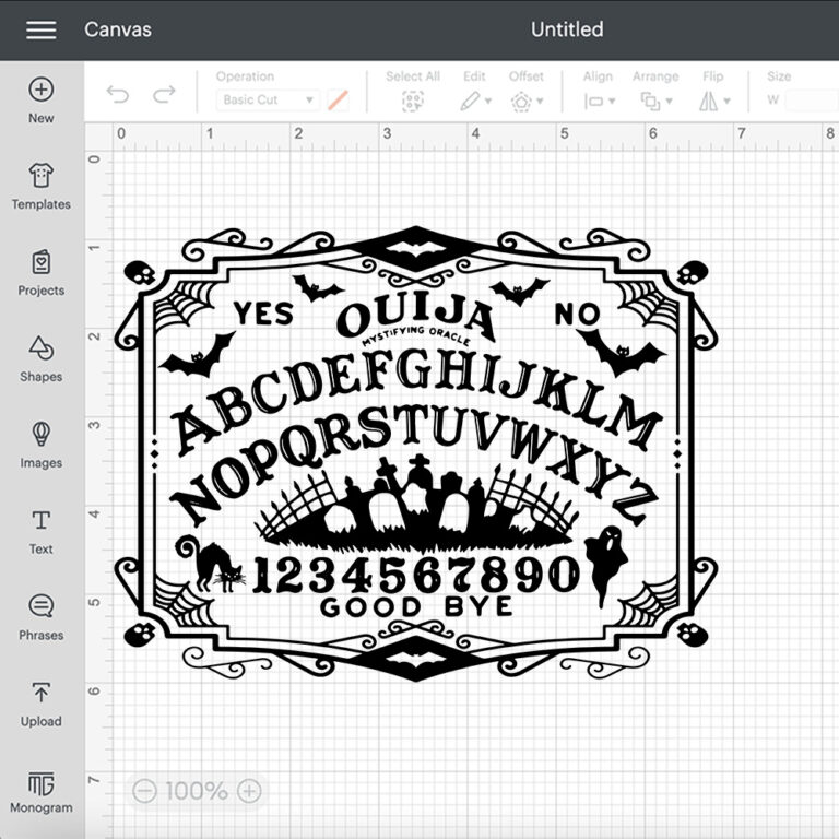 Ouija SVG Halloween SVG files for Cricut Spooky Season SVG Goth Witchy SVG 2