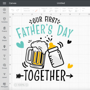 Our First Fathers Day T shirt Design SVG PNG 2