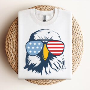 Patriotic Eagle with sunglasses SVG 4th july SVG American Eagle SVG 3