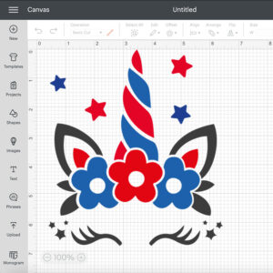 Patriotic Unicorn SVG 4th of July Magical Flag SVG cutting files 2