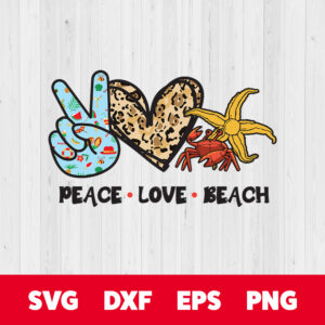 Peace Love Beach PNG Sublimation Hello Summer Sublimation 1