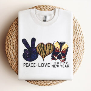 Peace Love Happy New Year PNG New Year PNG Christmas PNG 3