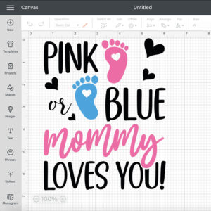 Pink or Blue Mommy Daddy Loves You SVG Gender Reveal shirts SVG 2