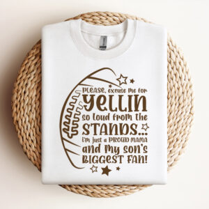 Please Excuse Me For Yellin So Loud SVG Football T shirt Design SVG PNG Cut Files 3