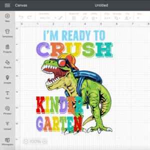 Ready To Crush Kindergarten SVG Dinosaur Back to School SVG 2