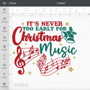 Retro Christmas Music SVG files for Cricut Farmhouse Holiday Merry Christmas SVG 2
