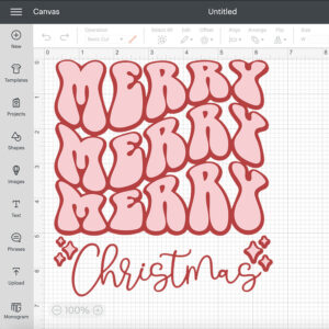 Retro Merry Christmas SVG for Shirts Trendy Mom Christmas Vibes SVG 2