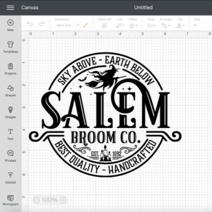 Salem Broom Co SVG Halloween Witchs T shirt Design SVG Cut Files Sublimation 2