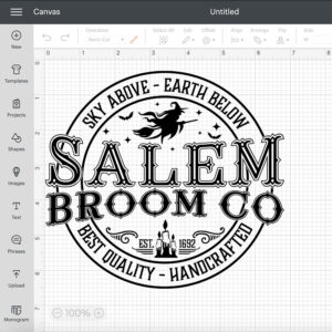 Salem Broom Company SVG Halloween Witch T shirt Design SVG PNG Cut Files 2