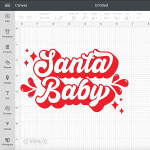 Santa Baby SVG Retro Kids Christmas SVG for Shirts Baby Claus SVG 2