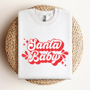 Santa Baby SVG Retro Kids Christmas SVG for Shirts Baby Claus SVG 3