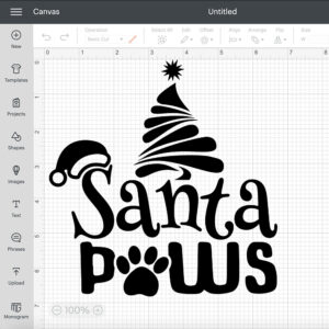 Santa Paws SVG Merry Christmas SVG 2
