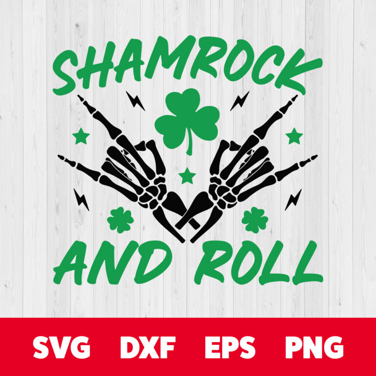 Shamrock And Roll SVG StPatricks Day SVG 1