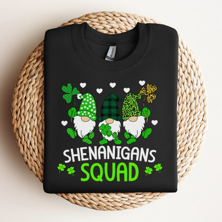 Shenanigans Squad St Patricks Day Gnomes Green Proud Irish SVG 3