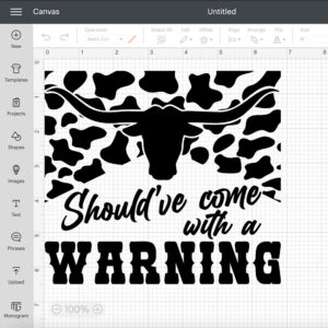 Shouldve Come with a Warning SVG Western Country Girl T shirt Design SVG PNG 2