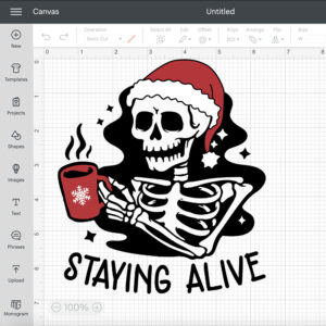 Skeleton Staying Alive SVG Skeleton Coffee SVG 2