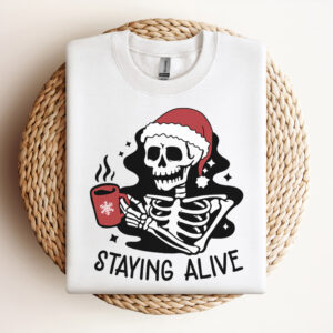 Skeleton Staying Alive SVG Skeleton Coffee SVG 3