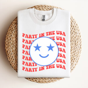 Smile Party in the USA PNG Sublimation 4th of July PNG Sublimation 3