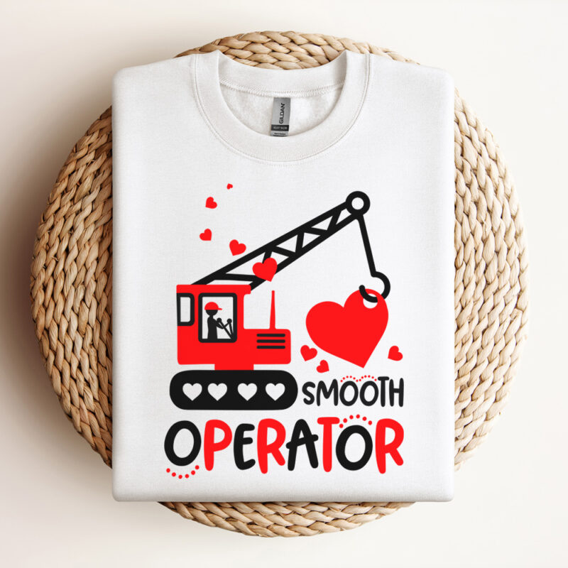 Smooth Operator SVG Valentines Day Love Bulldozer T shirt Design SVG 3
