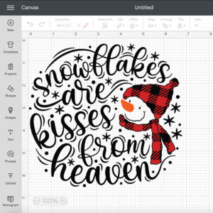 Snowflakes Are Kisses From Heaven SVG 2