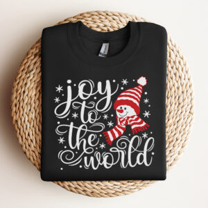 Snowman Joy To The World SVG 3