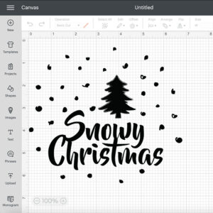 Snowy Christmas SVG 2