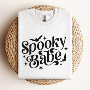 Spooky Babe SVG Spooky Vibes SVG Halloween Quote SVG 3
