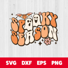 Spooky Season SVG Funny Halloween Babe T shirt Color Design SVG Cut Files 1