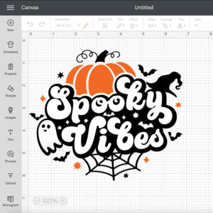 Spooky Vibes SVG files for Cricut Funny Halloween Retro Trendy Witchy Fall SVG 2