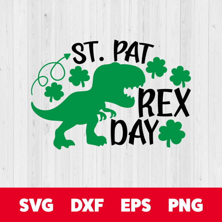 St Pat Rex Day SVG St Patricks Day SVG Dinosaur St Patricks Day SVG 1