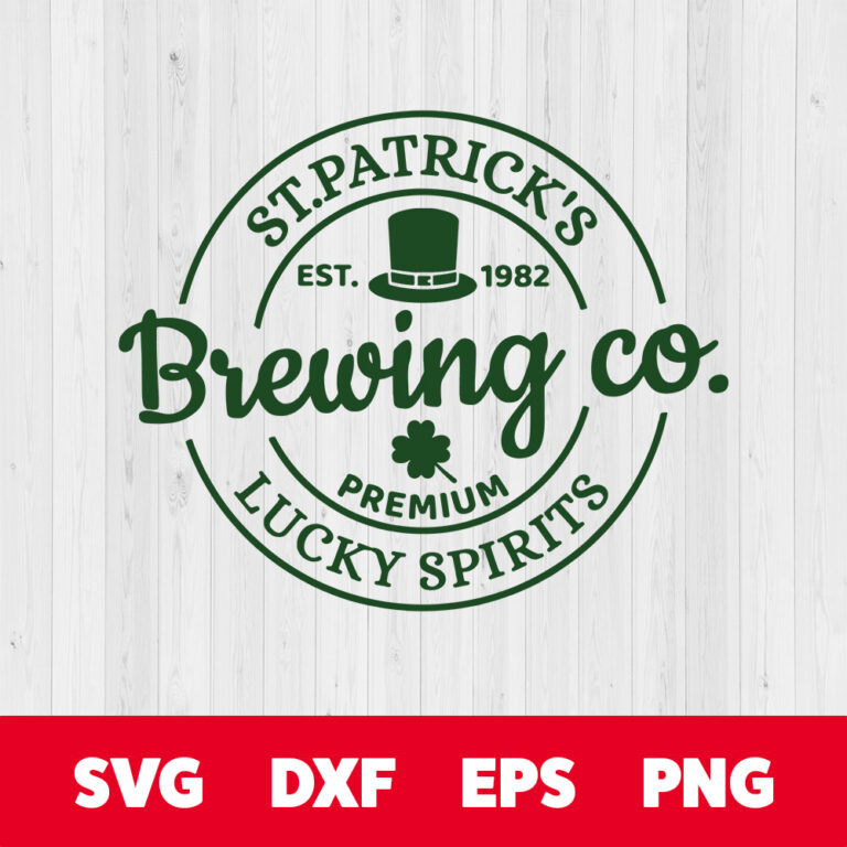 St Patricks Brewing Co Lucky Spirits SVG Funny St Patricks Day SVG 1