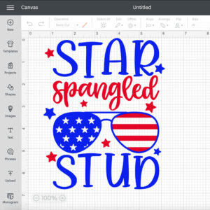 Star Spangled Stud SVG 4th of July Celebration SVG cutting files 2